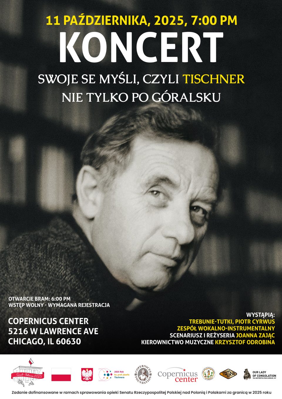 KONCERT „Swoje se myśli, czyli Tischner nie tylko po góralsku” KONCERT „Swoje se myśli, czyli Tischner nie tylko po góralsku”