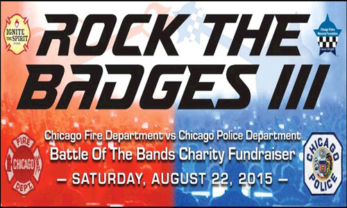 CFD, CPD, Battle of the Bands, Rock the Badges, 2015, police fundraiser, fire department, fundraiser, bands, live bands, Chicago, It's About Time, Sami Lin, NORTHSIDE, Copernicus Center