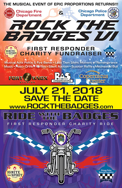 Rock the Badges 2018, Chicago Police, Rock and Roll concert, Chicago Fire Department, First Responders fund raiser, Battle of the Bands, Family Festival July, Live Bands, Beer Tents, Cover Bands concert, Summer festivals in Chicago, Fests in July, Pet-friendly events, Summer events in Chicago