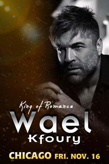 Wael Kfoury in Chicago, Live Chicago Concerts, Copernicus Center Chicago, 16 November 2018, 11/16/2018, Arabic music events in Chicago