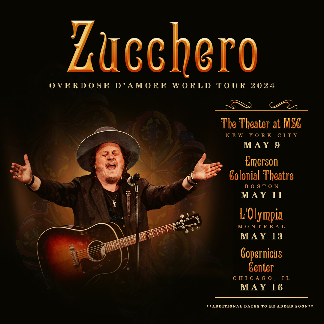 Zucchero Overdose D'Amore World Tour 2024 Copernicus Center