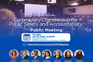 Community Commission for Public Safety and Accountability (CCPSA): Monthly Public Meeting | Gateway Theater