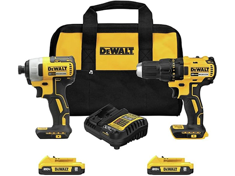DEWALT 20V MAX Cordless Drill, Impact Driver, 2-Tool Power Tool Combo Kit